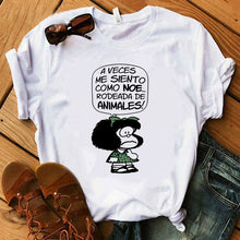 PAZ Mafalda or QUIERO Cafe Printed Women New T shirts Harajuku Female TShirts Clothing Camisas Mujer girls top tee