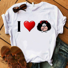 PAZ Mafalda or QUIERO Cafe Printed Women New T shirts Harajuku Female TShirts Clothing Camisas Mujer girls top tee