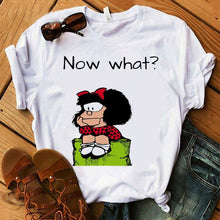 PAZ Mafalda or QUIERO Cafe Printed Women New T shirts Harajuku Female TShirts Clothing Camisas Mujer girls top tee