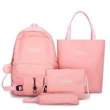 4 Pcs/Set School Bags for Teenage Girls 2020 Waterproof Travel Backpack Women Book bags Student kid Schoolbag Muchila Escolar