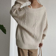Winter Knitted Sweater Female Autumn V Neck Sexy Casual Loose Solid Color Pullovers Knitwear Women OL Tops Jumper Pull Femme