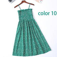 Boho Chic Summer Vintage Floral Print tassel Midi Strap boho Dress Women drawstring Beach rayon bohemian Dresses Vestidos
