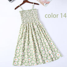 Boho Chic Summer Vintage Floral Print tassel Midi Strap boho Dress Women drawstring Beach rayon bohemian Dresses Vestidos