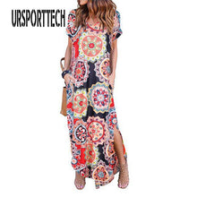 Sexy Women Dress Plus Size 5XL Summer 2020 Casual Short Sleeve Floral Maxi Dress For Women Long Dress Free Shipping Lady Dresses