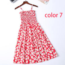 Boho Chic Summer Vintage Floral Print tassel Midi Strap boho Dress Women drawstring Beach rayon bohemian Dresses Vestidos