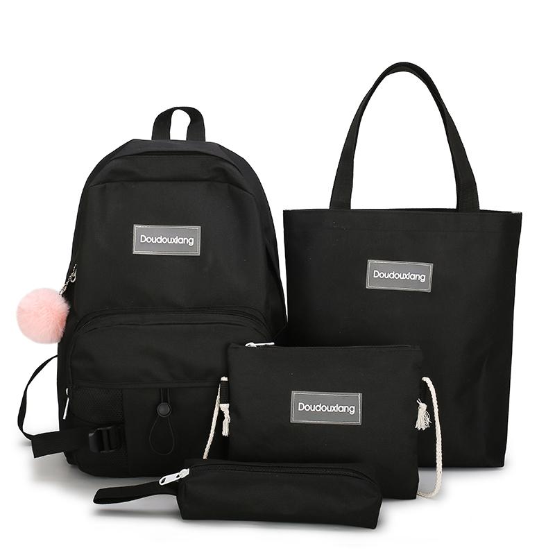 4 Pcs/Set School Bags for Teenage Girls 2020 Waterproof Travel Backpack Women Book bags Student kid Schoolbag Muchila Escolar