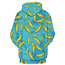 Automne hiver nouvelle mode hommes/femmes sweat à capuche avec casquette imprimé banane 3d Sweatshirts à capuche Couple survêtements