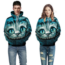 Mr.1991INC nouveautés hommes/femmes 3d Sweatshirts imprimé Cheshire Cat mince sweat à capuche veste à capuche décontractée pulls YXQL083