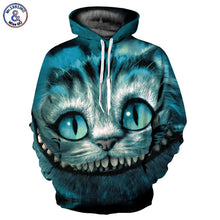 Mr.1991INC nouveautés hommes/femmes 3d Sweatshirts imprimé Cheshire Cat mince sweat à capuche veste à capuche décontractée pulls YXQL083