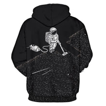 Pulls à capuche de mode drôles hommes/femmes 3D Sweatshirts imprimer astronaute aspirateur mince sweat à capuche à capuche hauts