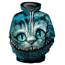 Mr.1991INC nouveautés hommes/femmes 3d Sweatshirts imprimé Cheshire Cat mince sweat à capuche veste à capuche décontractée pulls YXQL083