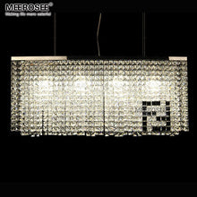MEEROSEE Rectangular Crystal Pendant Light Chandelier MD81749