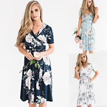 2018 New Fashion Women's Summer Bohemian Style Casual Long Maxi Evening Party Beach Print Dress Sundress