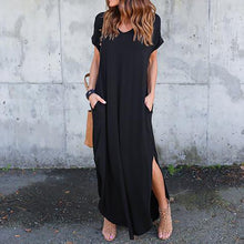 Plus Size 5XL Sexy Women Dress Summer 2020 Solid Casual Short Sleeve Maxi Dress For Women Long Dress Free Shipping Lady Dresses