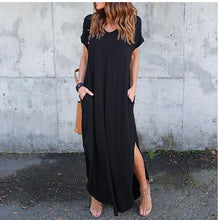 Plus Size 5XL Sexy Women Dress Summer 2020 Solid Casual Short Sleeve Maxi Dress For Women Long Dress Free Shipping Lady Dresses