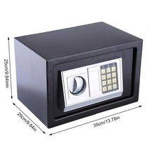 6.4L/8.5L/16L Security Lock Storage Box Digital Safe Storage Box for Home Office Safety Security Box keep Cash Jewelry Documents