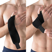 2Pcs Reversible Wrist Brace Support Fitted Right/Left Thumb Stabilizer Adjustable Wrist Support Wrap for Volleyball Badminton