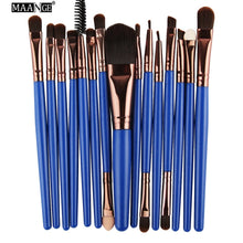 MAANGE Pro 15Pcs Makeup Brushes Set Eye Shadow Foundation Powder Eyeliner Eyelash Lip Make Up Brush Cosmetic Beauty Tool Kit Hot