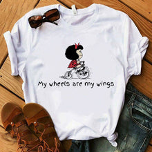 PAZ Mafalda or QUIERO Cafe Printed Women New T shirts Harajuku Female TShirts Clothing Camisas Mujer girls top tee