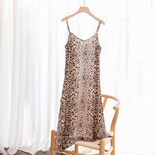 S-4XL Korean Shining Polka Dot Summer Women Dress Spaghetti Strap Boho Leopard Print Maxi Party Vestidos Plus Size M30262