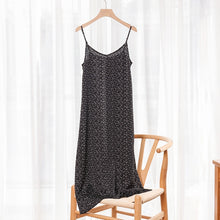 S-4XL Korean Shining Polka Dot Summer Women Dress Spaghetti Strap Boho Leopard Print Maxi Party Vestidos Plus Size M30262