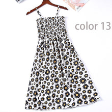 Boho Chic Summer Vintage Floral Print tassel Midi Strap boho Dress Women drawstring Beach rayon bohemian Dresses Vestidos