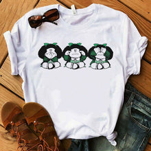 PAZ Mafalda or QUIERO Cafe Printed Women New T shirts Harajuku Female TShirts Clothing Camisas Mujer girls top tee