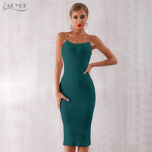 Adyce 2020 Neue Sommer Frauen Bodycon Verband Kleid Sexy Kette Spaghetti Strap Club Kleid Berühmtheit Abend Party Kleider Vestidos