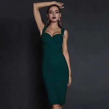 Adyce 2020 New Summer Green Bandage Dress Women Sexy Sleeveless Spaghetti Strap Red Club Celebrity Evening Party Dress Vestidos
