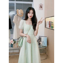 [Purpleflower Holly Leaf Ge Da Beautiful Recommendation] New Dress 22a723 Summer French Gentle Puff Sleeve Dress