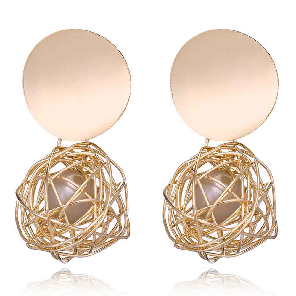 Fashion Earrings Ball Geometric Earrings for Women Hanging Dangle Earrings Drop Earring Modern Jewelry