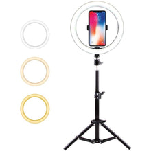 26cm LED Ring Light with 2.1M Tripod Stand Youtuber FB Live Mobile Phone Shooting Lightning Tiktok Live Stream Light