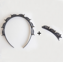 Braided headband small clip bangs fixed artifact hair band