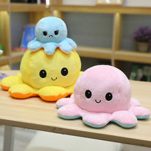 20/30/40cm Reversible Flip Octopus Plush Stuffed Toy Soft Animal Home Accessories Cute Animal Doll Children Gifts Baby Companion Plush Toy