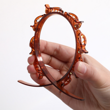 Braided headband small clip bangs fixed artifact hair band
