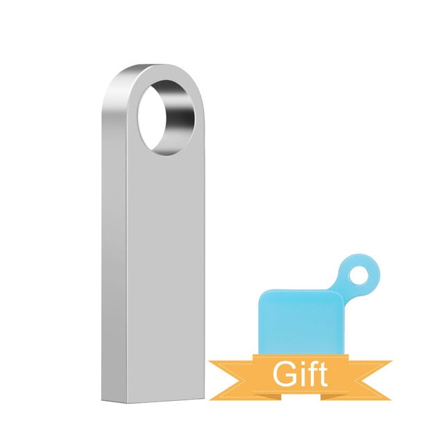 metal cle usb flash drive 32GB 16GB pendrive 128GB 64GB waterproof pen drive 8GB flash usb 2.0 memoria usb stick key Custom logo