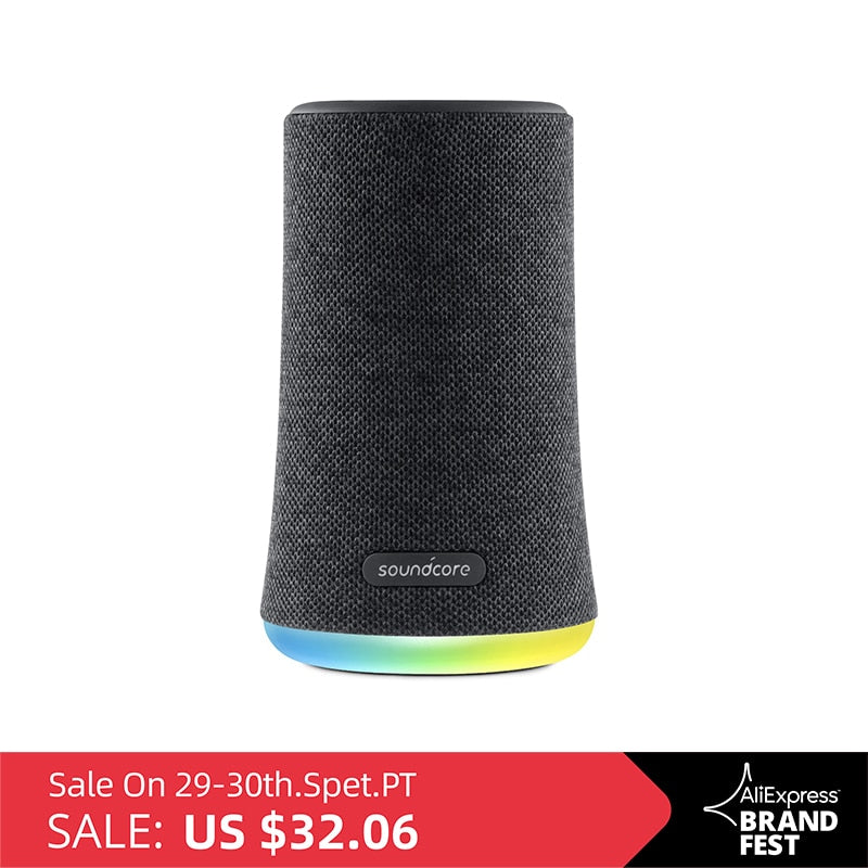 Anker Soundcore Flare Mini Bluetooth Speaker, Outdoor Bluetooth Speaker, IPX7 Waterproof for Outdoor Parties