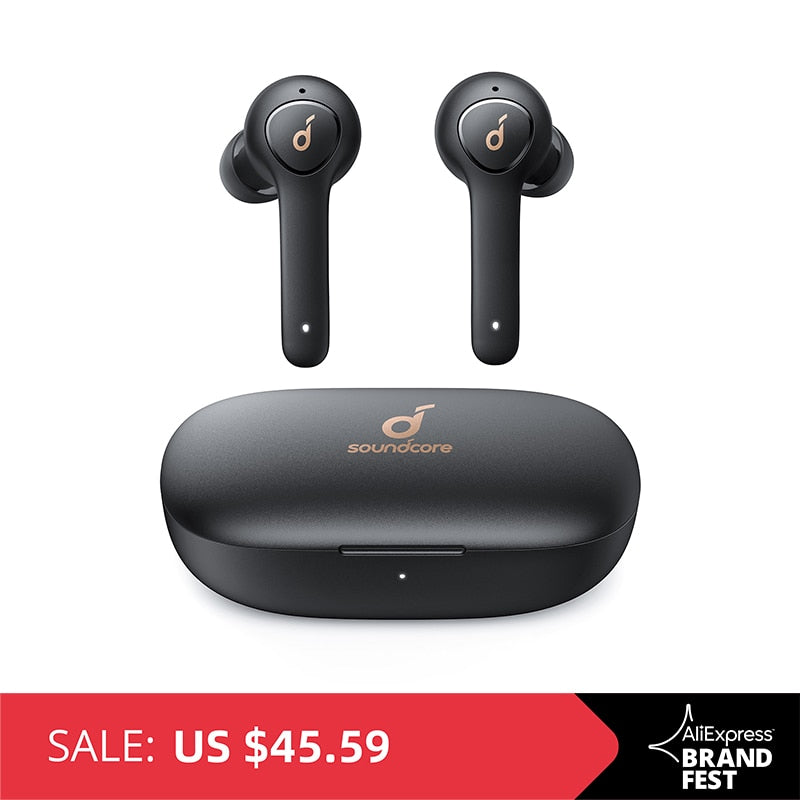 Anker Soundcore Life P2 TWS True Wireless Earphones with 4 Microphones, CVC 8.0 Noise Reduction, 40H Playtime, IPX7 Waterproof