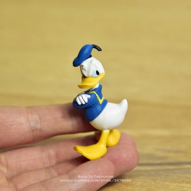 Disney Mickey Mouse Donald Duck 6cm mini Action Figure Anime Decoration Collection Figurine doll Toy model for children gift
