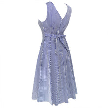 Summer Women Vintage A-Line Dress Tunic Long Sleeveless Floral Print Sundress