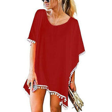 Womens Summer Beach Wear Bikini Cover Up Boho Swimwear Ladies Swing Sun Dress P9