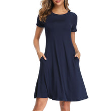 Womens Summer T Shirt Short Sleeve Dresses Party Casual Beach Tunic Sundress