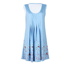 US Women's Sleeveless Flowy Midi Summer Beach A Line Floral Tank Dress Plus Size