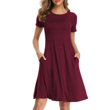 Womens Summer T Shirt Short Sleeve Dresses Party Casual Beach Tunic Sundress