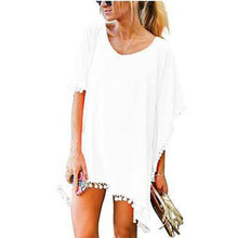 Womens Summer Beach Wear Bikini Cover Up Boho Swimwear Ladies Swing Sun Dress P9
