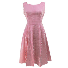 Summer Women Vintage A-Line Dress Tunic Long Sleeveless Floral Print Sundress