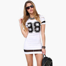 Women Short Sleeve Mini Bodycon Dress Casual Summer Sexy Stretch Bandage Dress