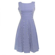 Summer Women Vintage A-Line Dress Tunic Long Sleeveless Floral Print Sundress