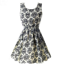 Summer Floral Print Chiffon Dress Casual Women Boho Beach Party Tunic Short Dre