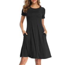 Womens Summer T Shirt Short Sleeve Dresses Party Casual Beach Tunic Sundress